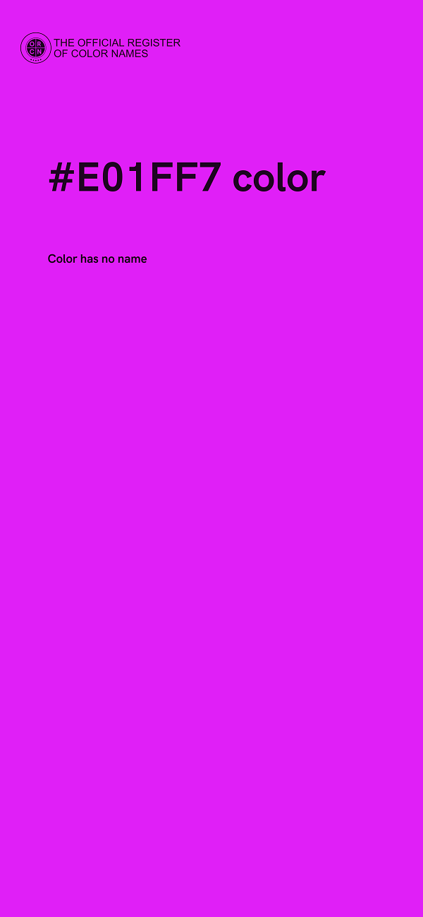 #E01FF7 color image