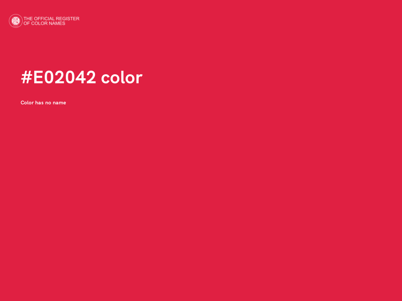 #E02042 color image