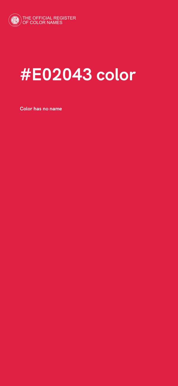 #E02043 color image