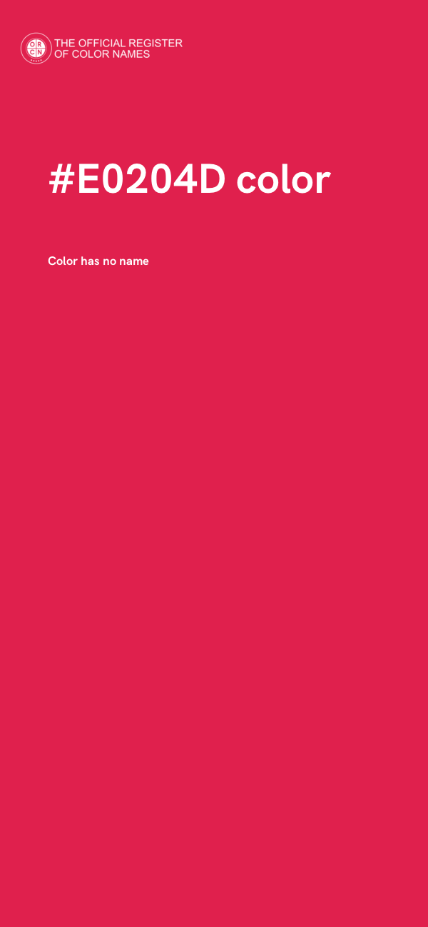 #E0204D color image