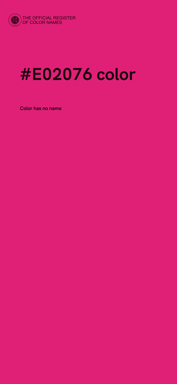 #E02076 color image