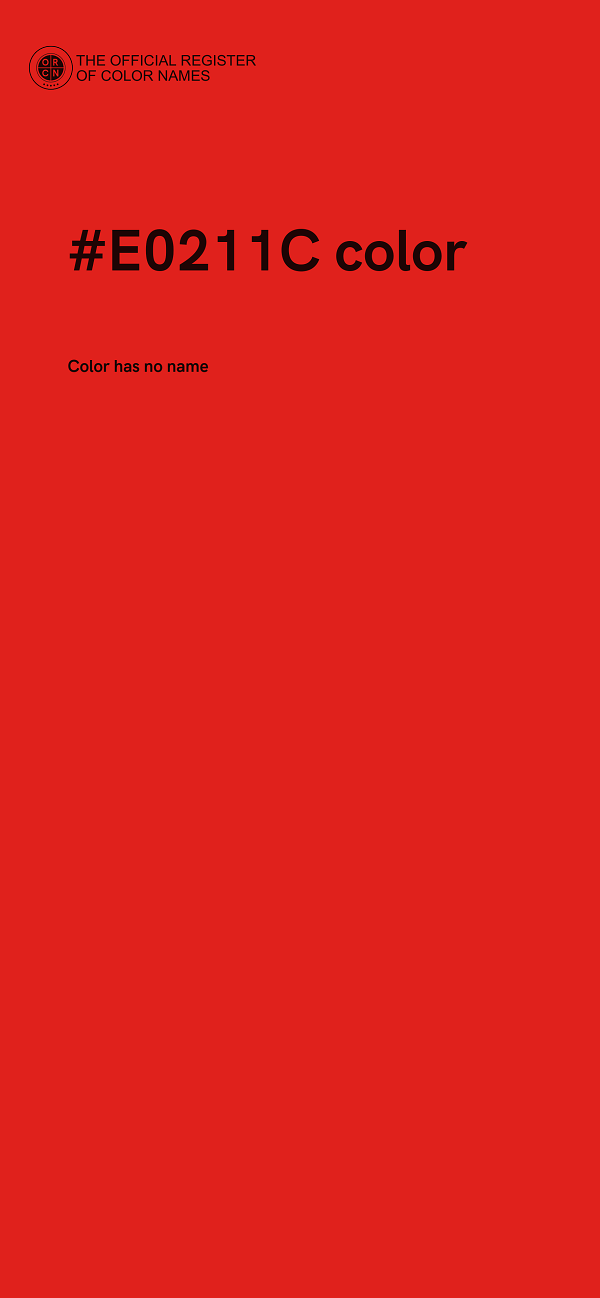 #E0211C color image