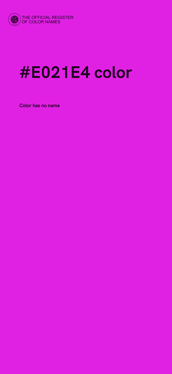 #E021E4 color image