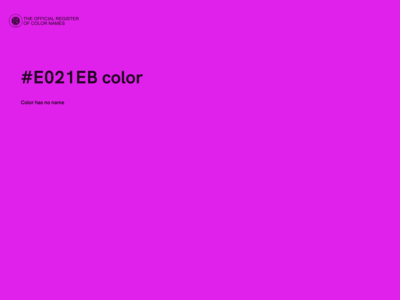 #E021EB color image