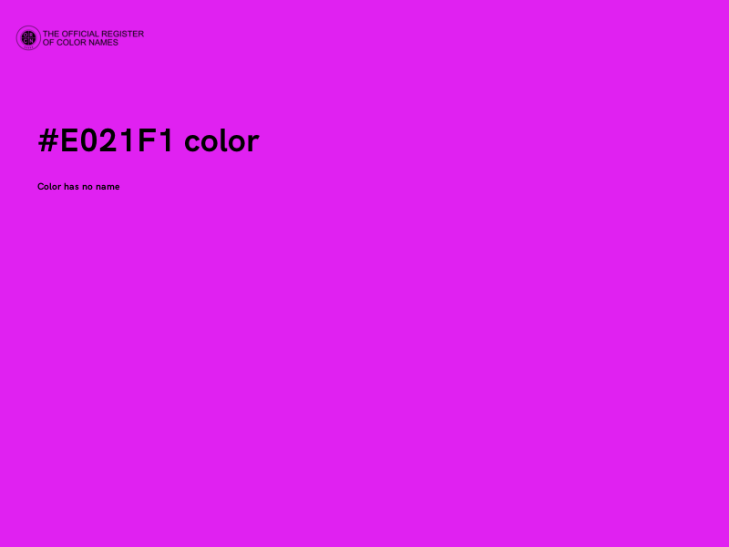 #E021F1 color image