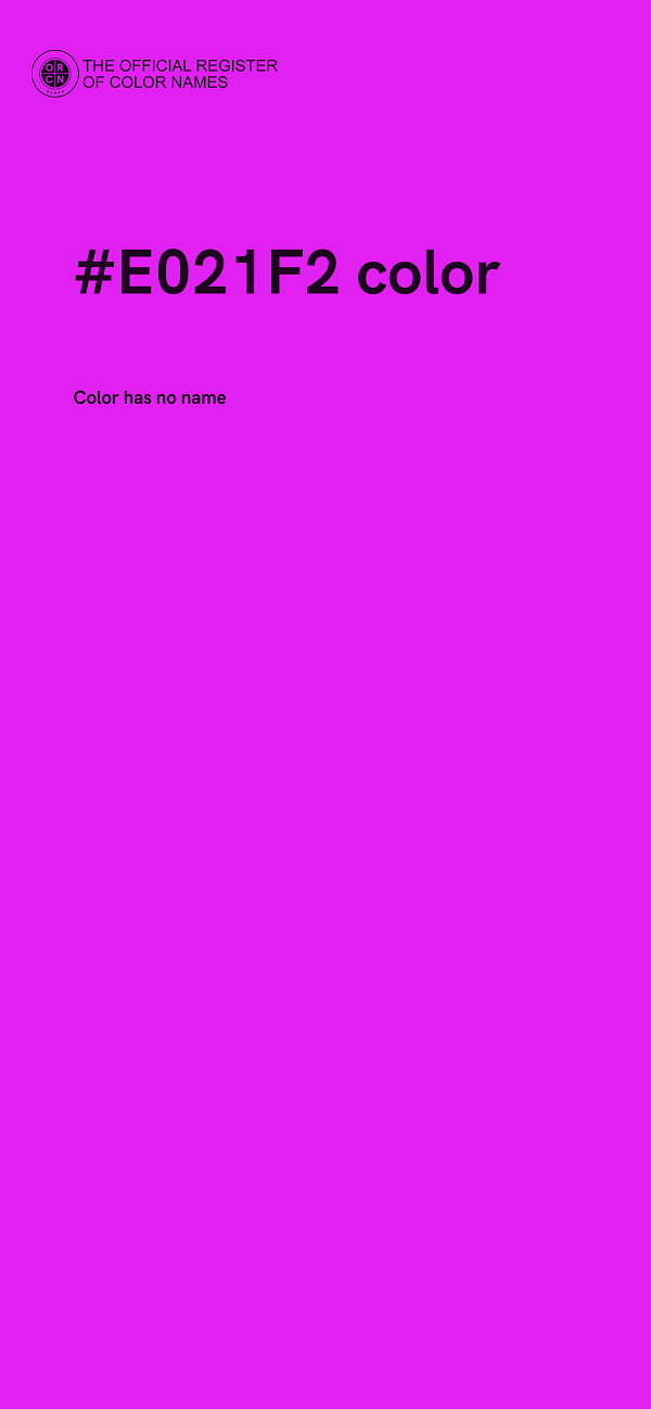 #E021F2 color image