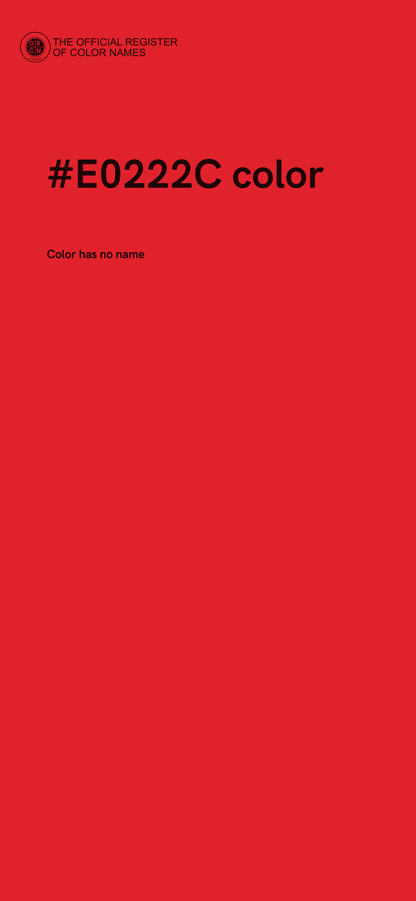 #E0222C color image