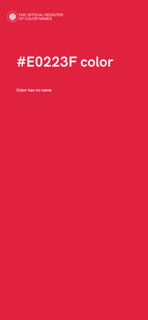 #E0223F color image