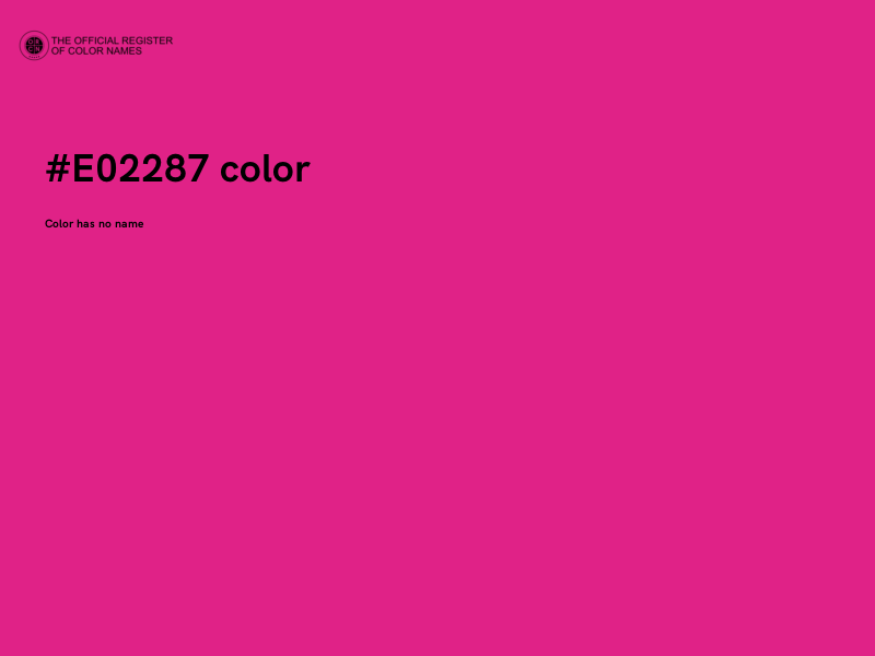 #E02287 color image