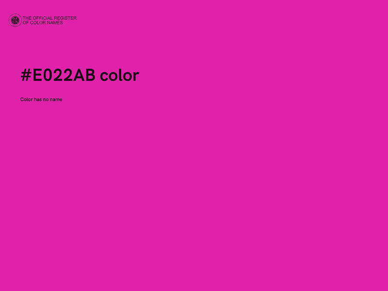 #E022AB color image