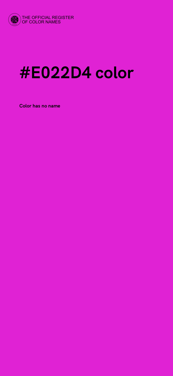 #E022D4 color image