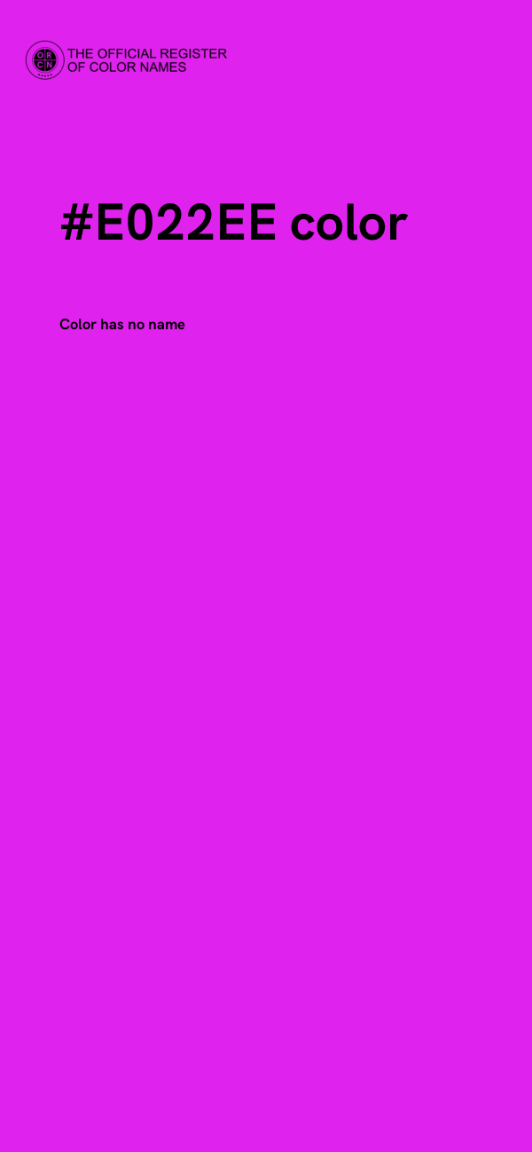 #E022EE color image