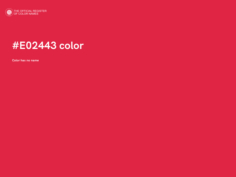#E02443 color image
