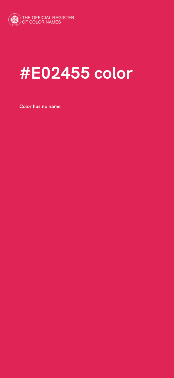 #E02455 color image