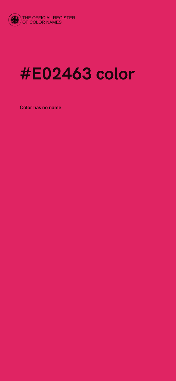 #E02463 color image