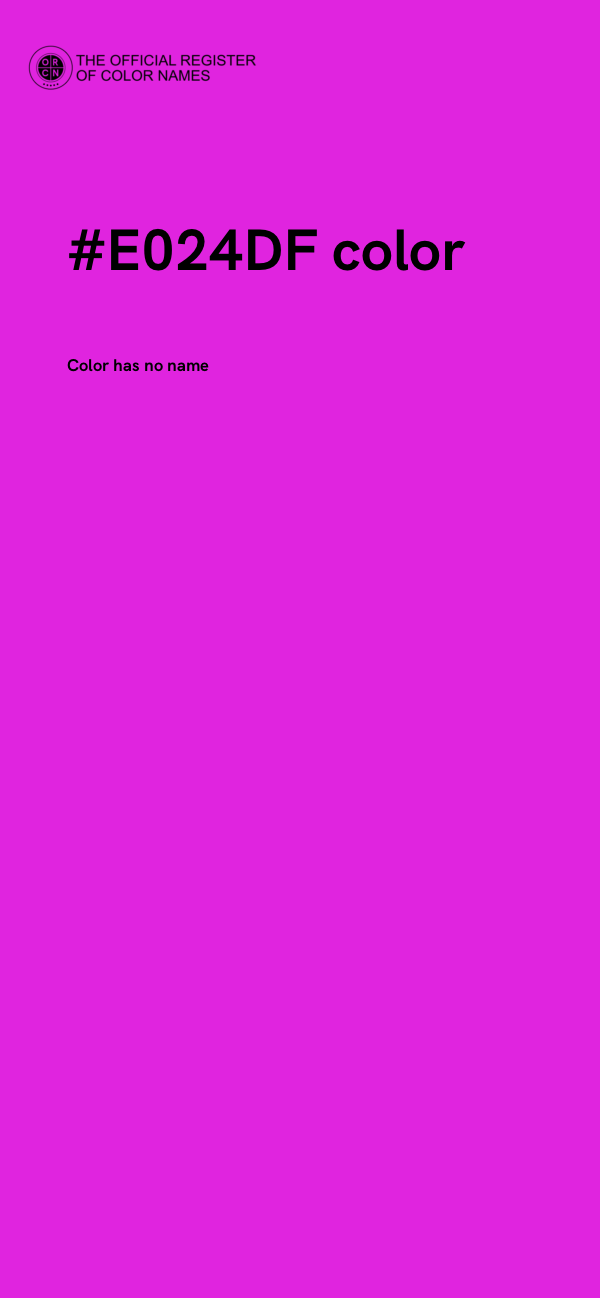 #E024DF color image