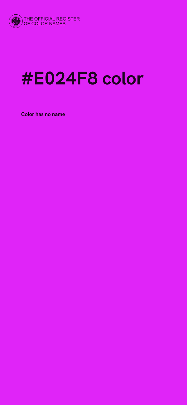 #E024F8 color image