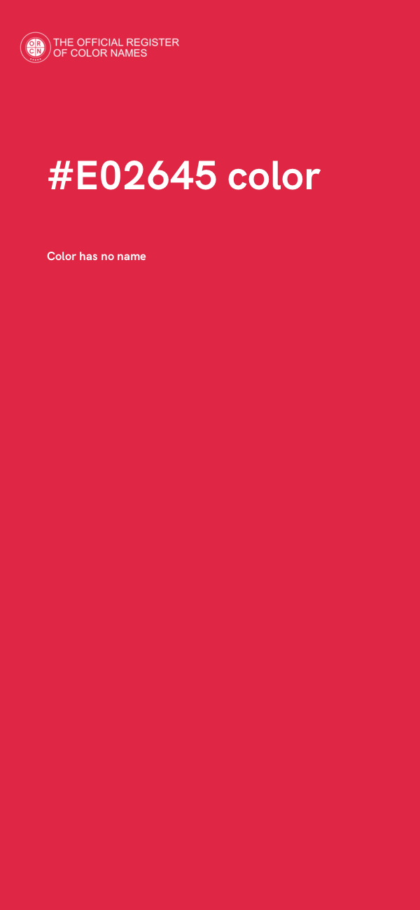 #E02645 color image