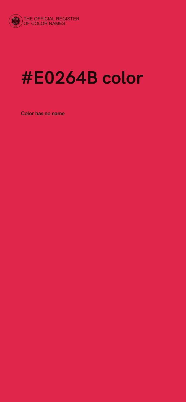 #E0264B color image