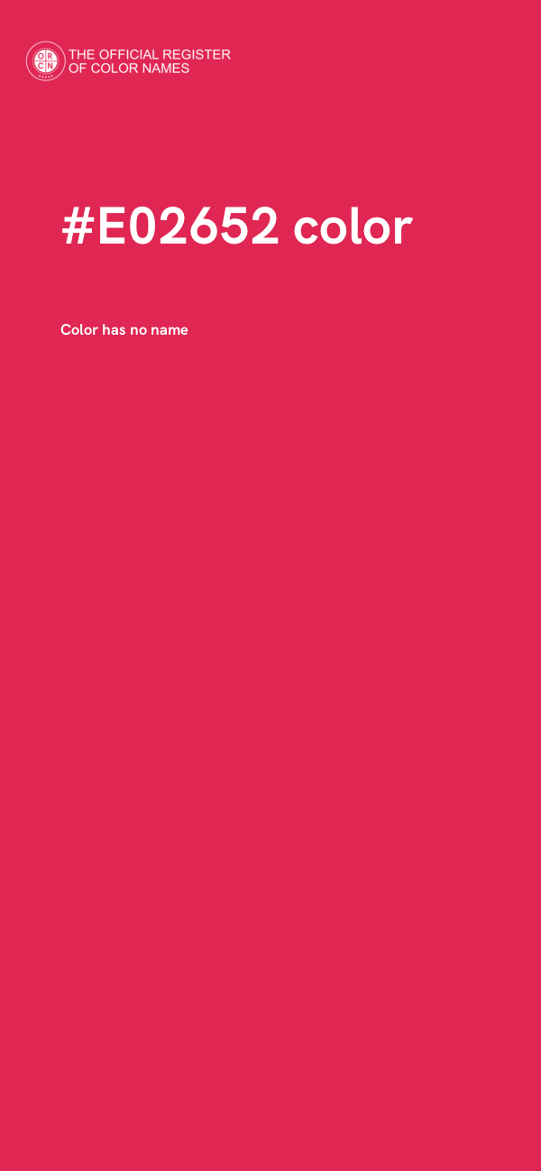 #E02652 color image
