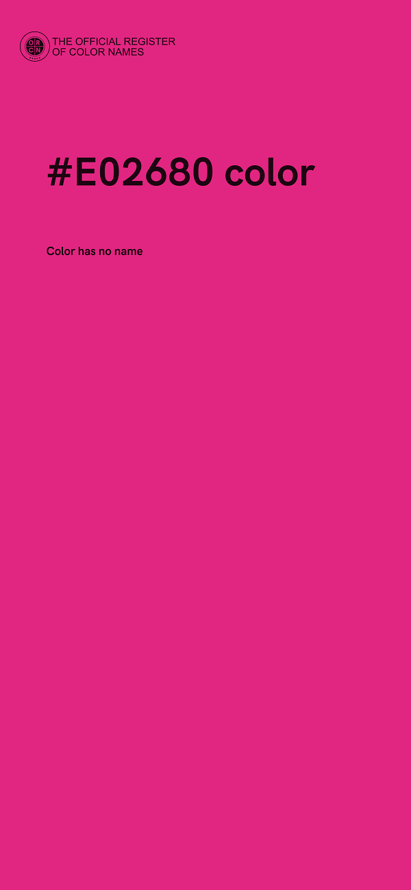 #E02680 color image