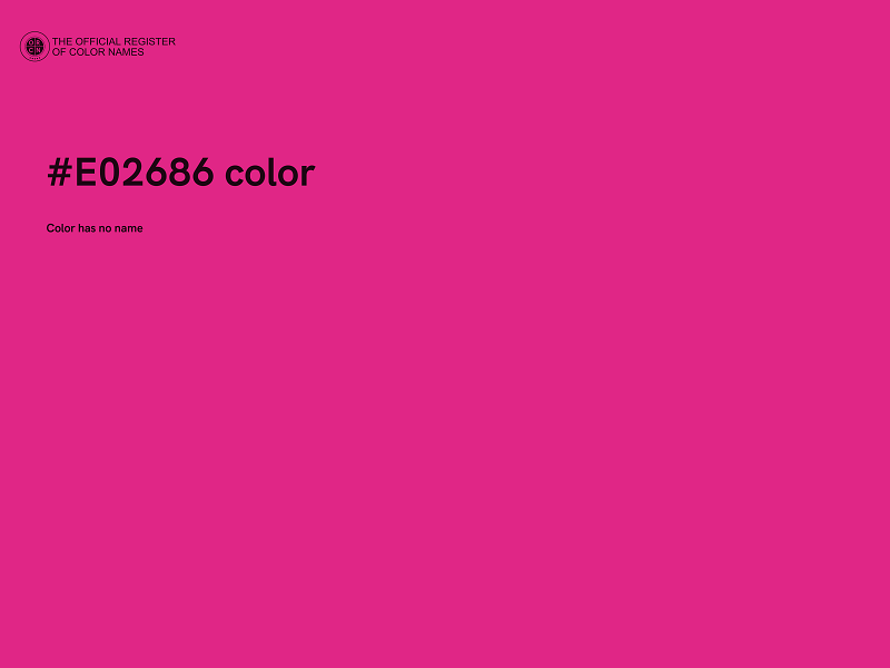 #E02686 color image