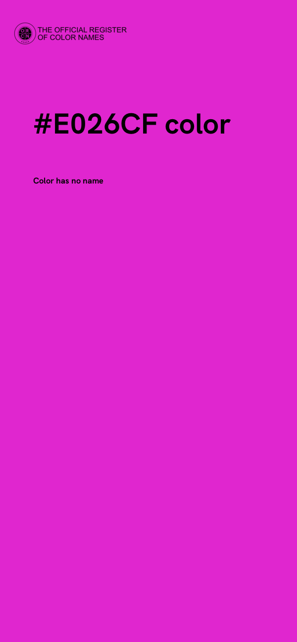 #E026CF color image