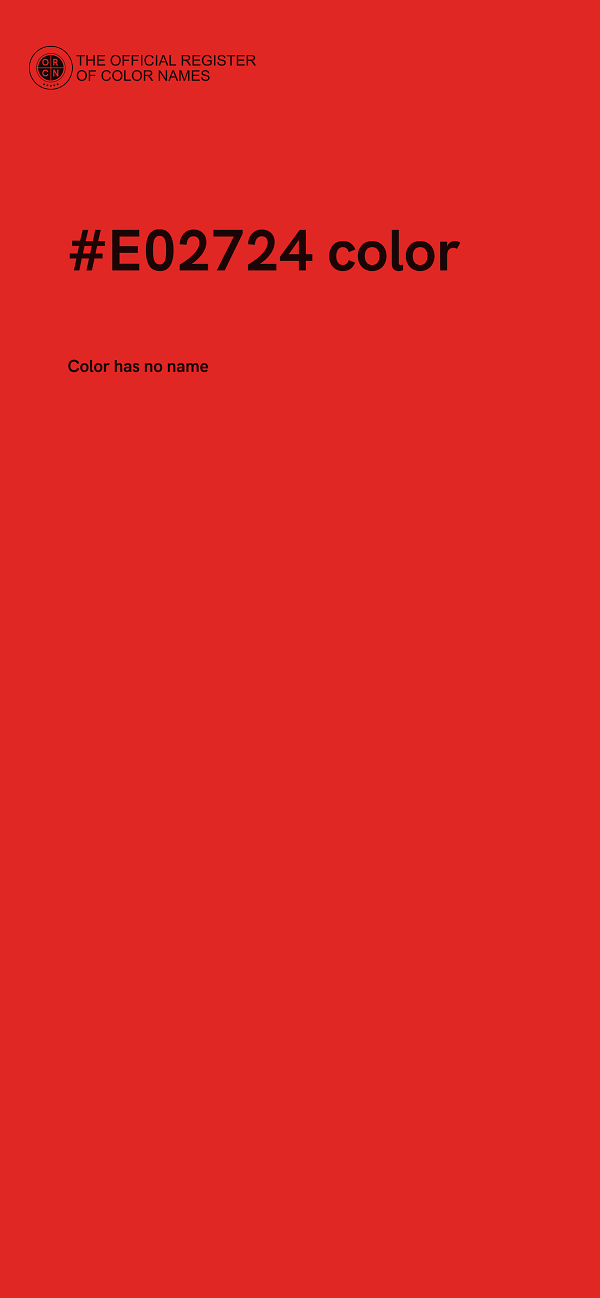 #E02724 color image