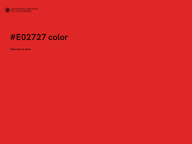 #E02727 color image