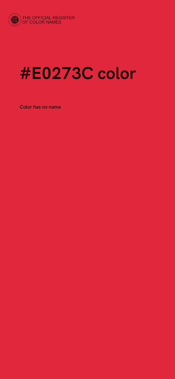 #E0273C color image