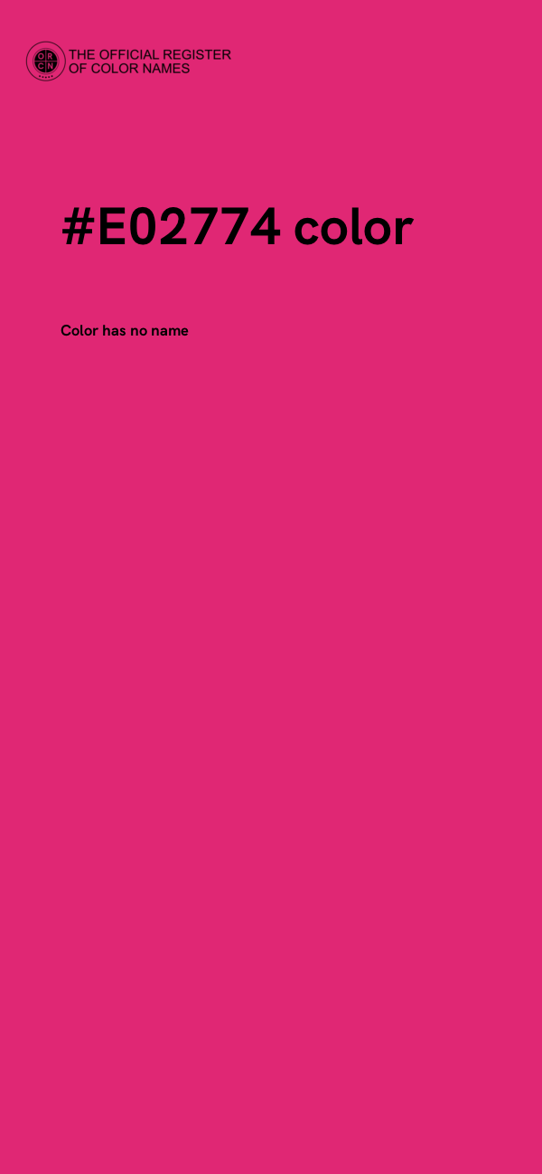 #E02774 color image