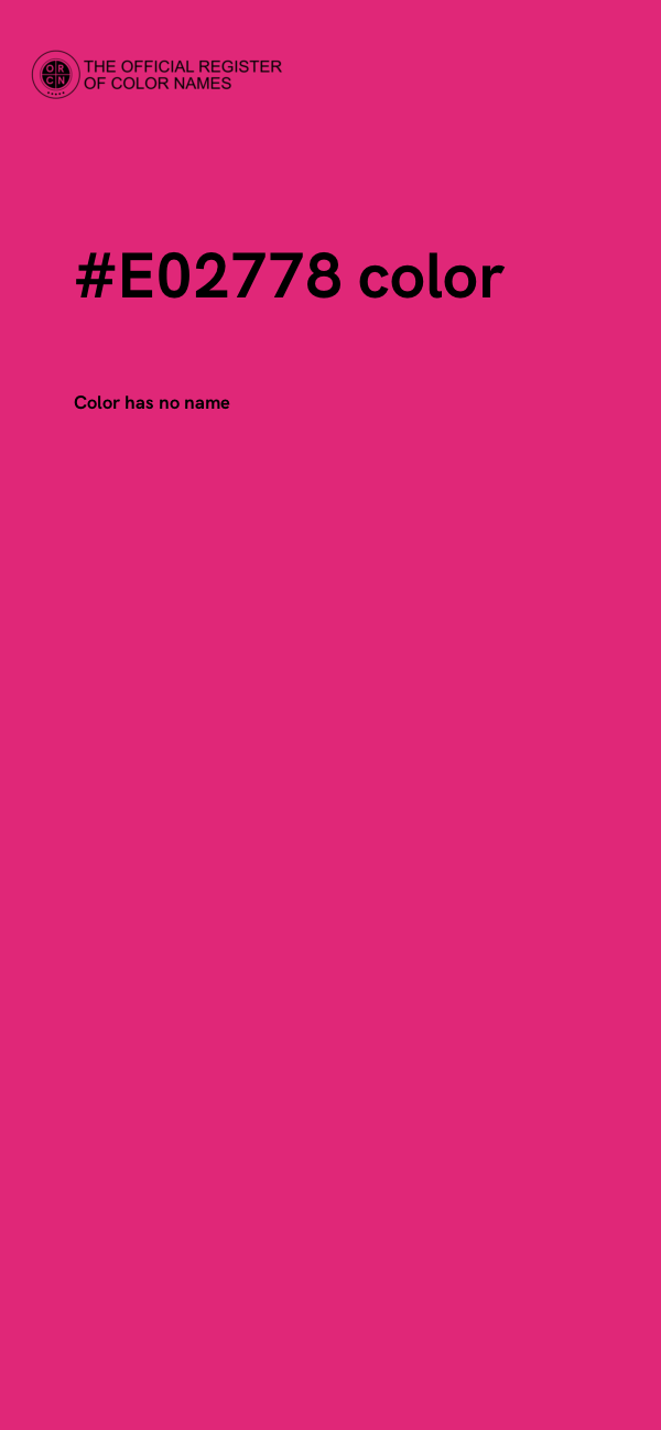 #E02778 color image