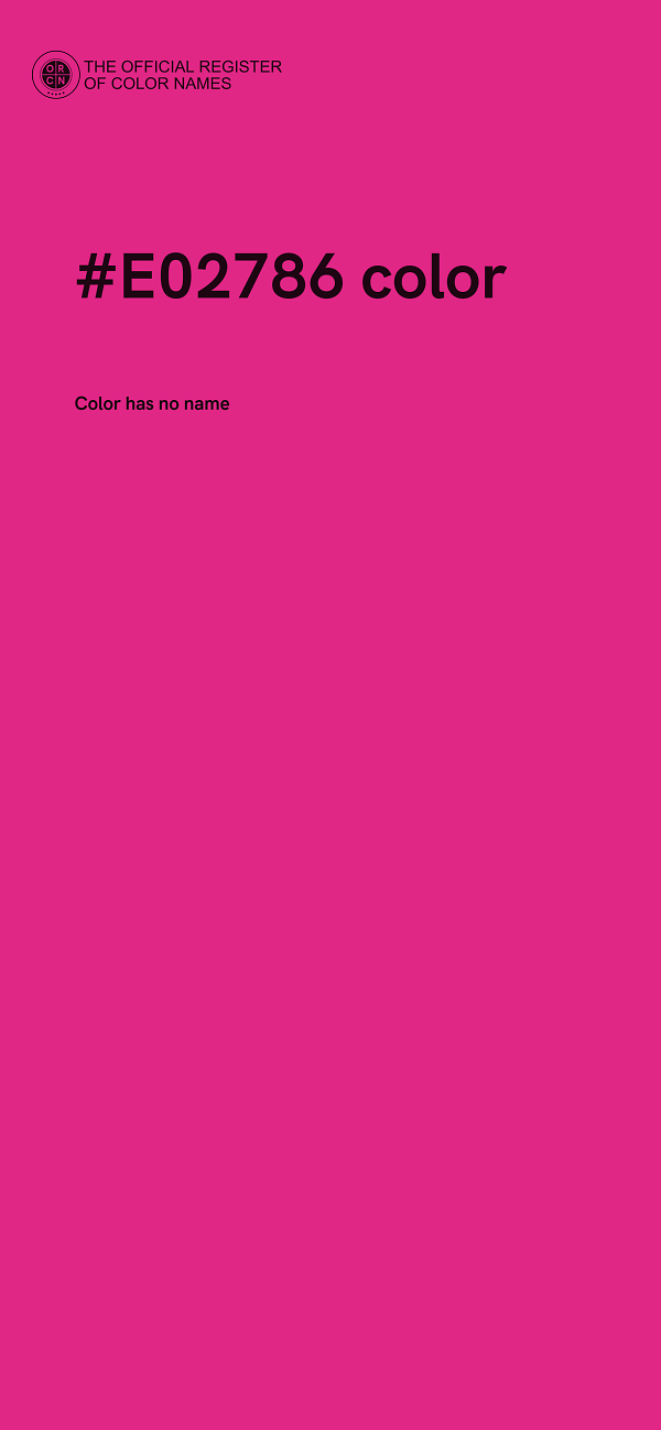 #E02786 color image
