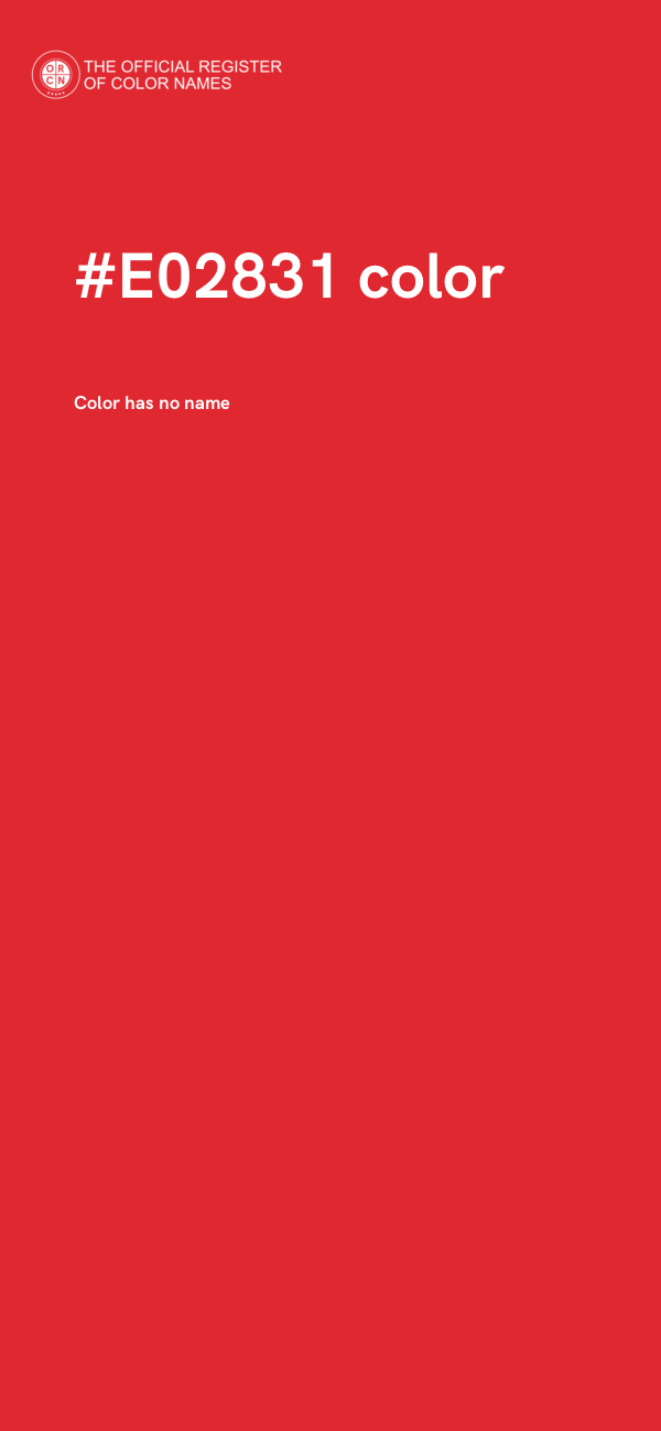 #E02831 color image