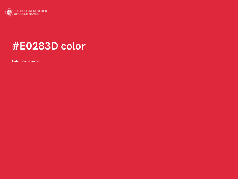#E0283D color image