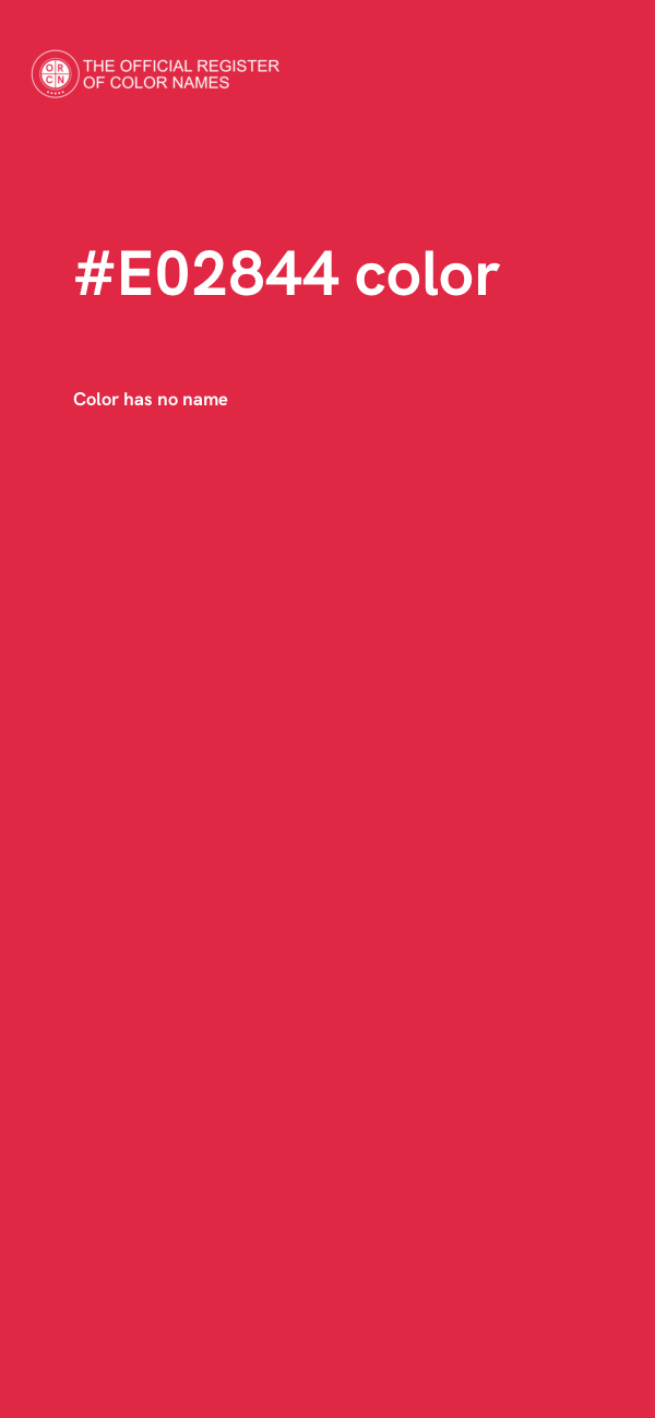 #E02844 color image
