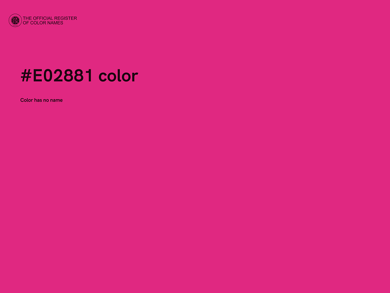 #E02881 color image