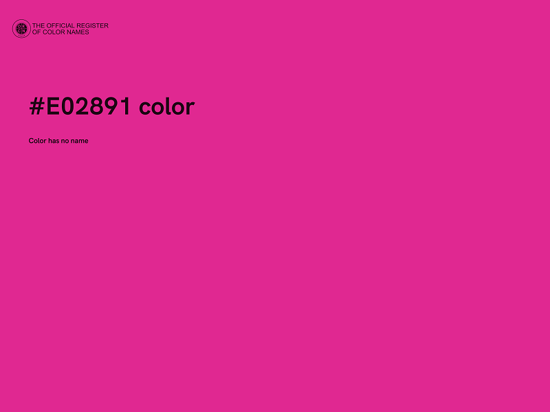 #E02891 color image