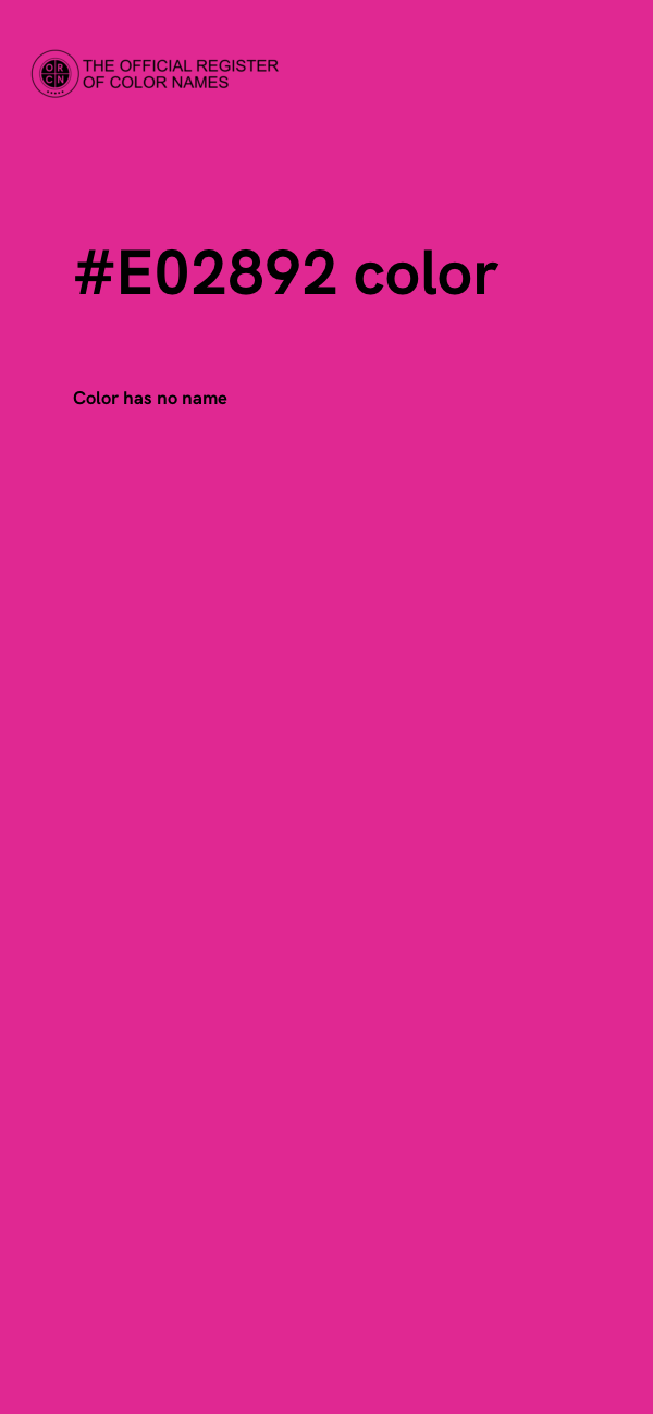 #E02892 color image