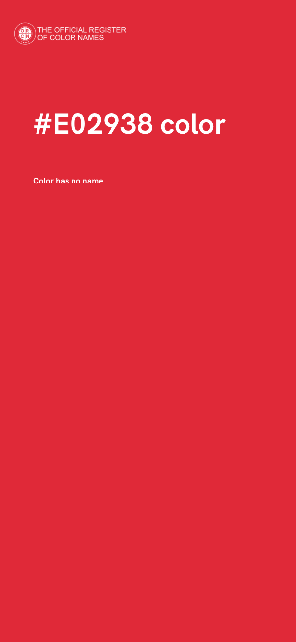 #E02938 color image