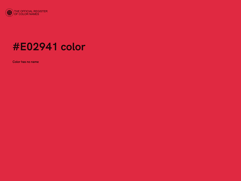 #E02941 color image