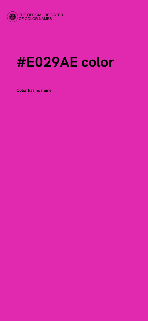 #E029AE color image