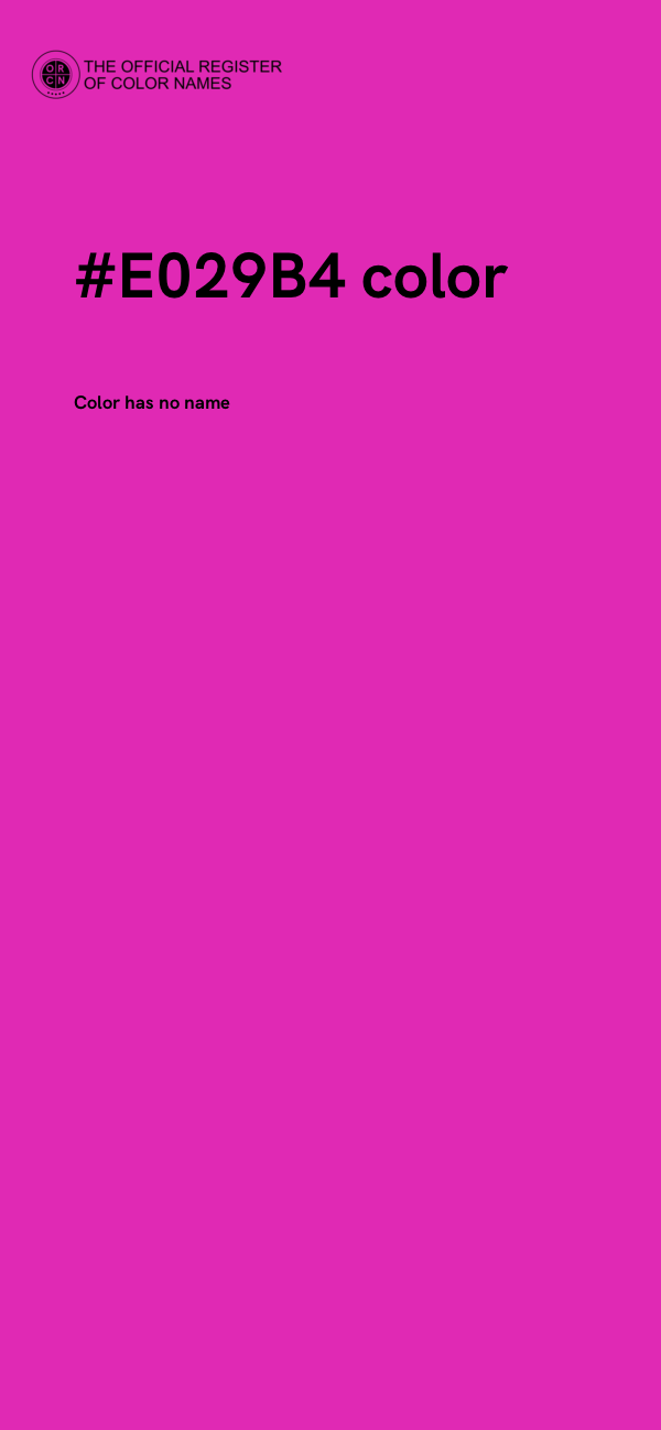 #E029B4 color image