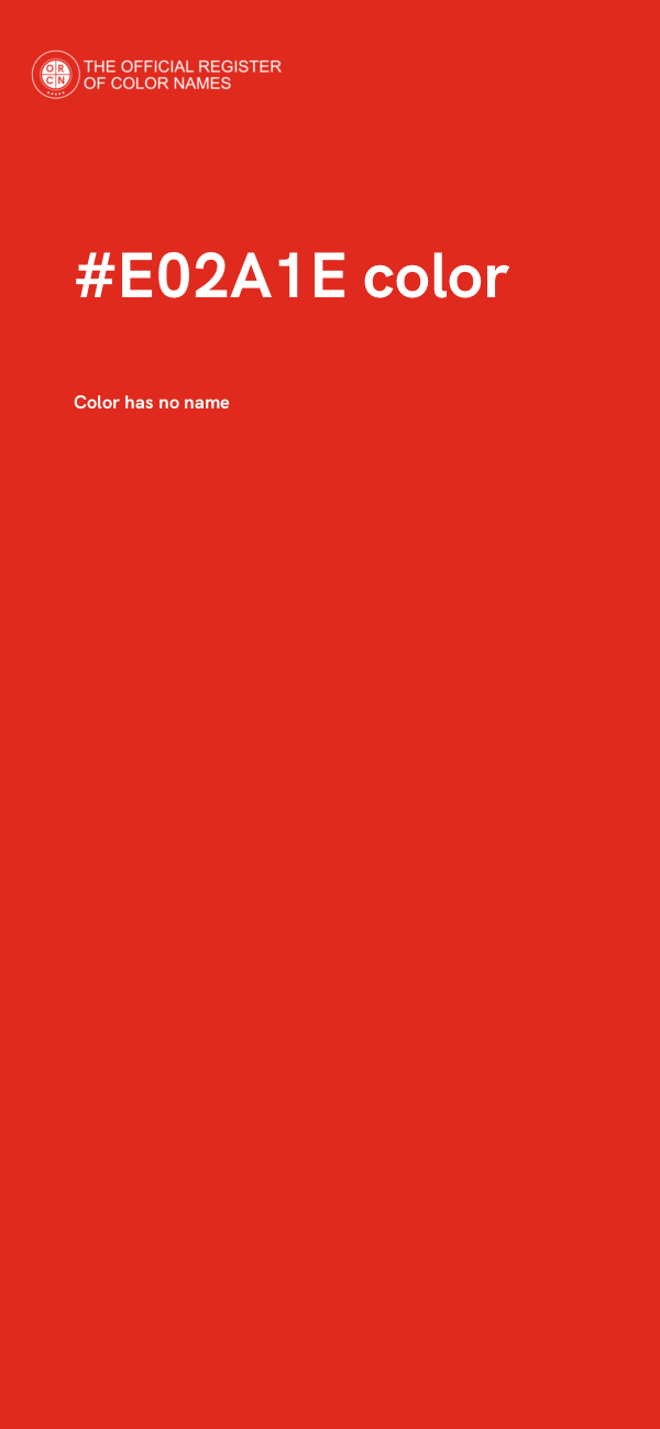 #E02A1E color image