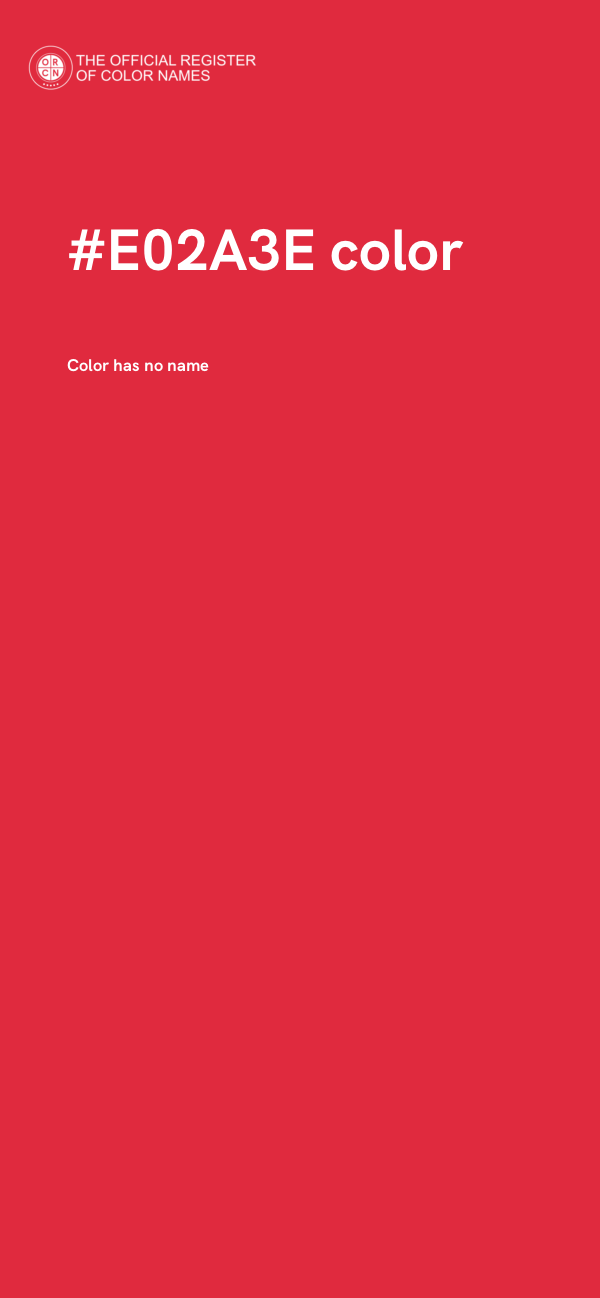 #E02A3E color image