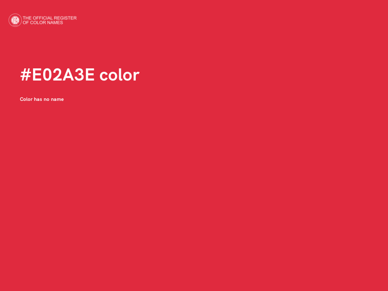 #E02A3E color image