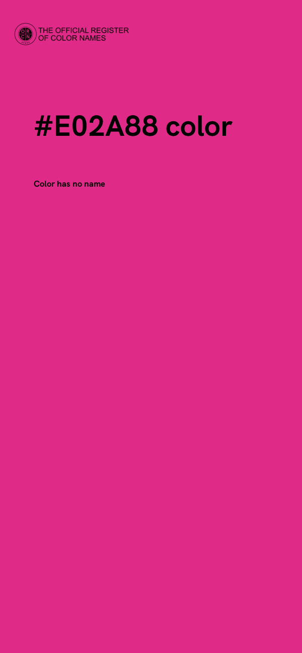 #E02A88 color image