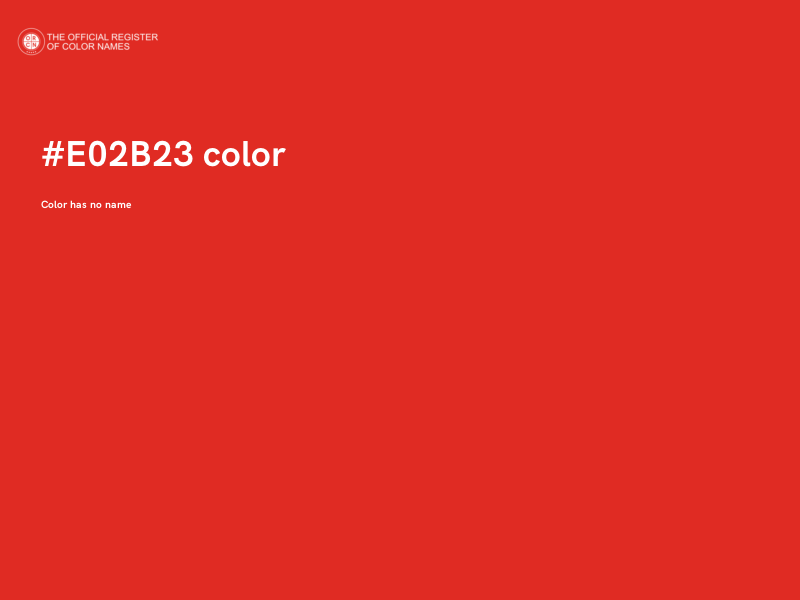 #E02B23 color image
