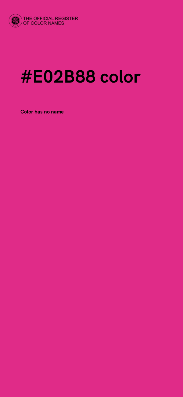 #E02B88 color image