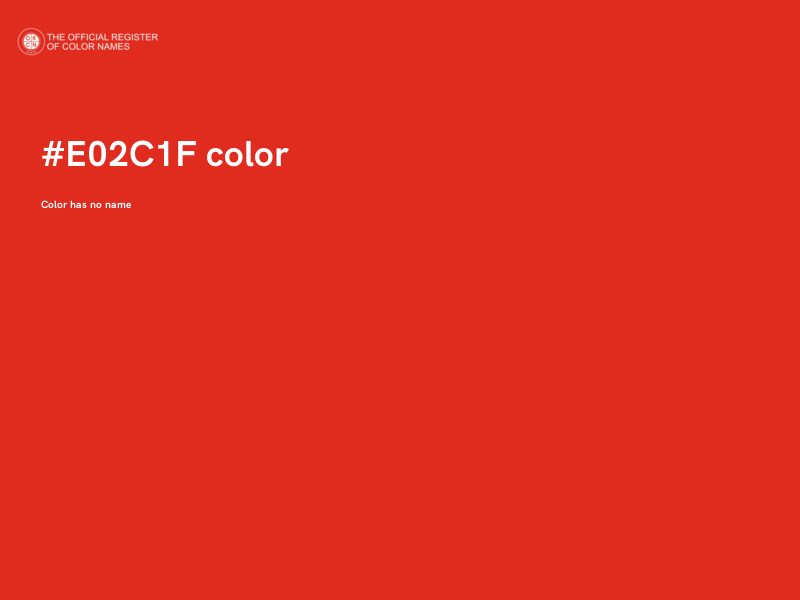 #E02C1F color image